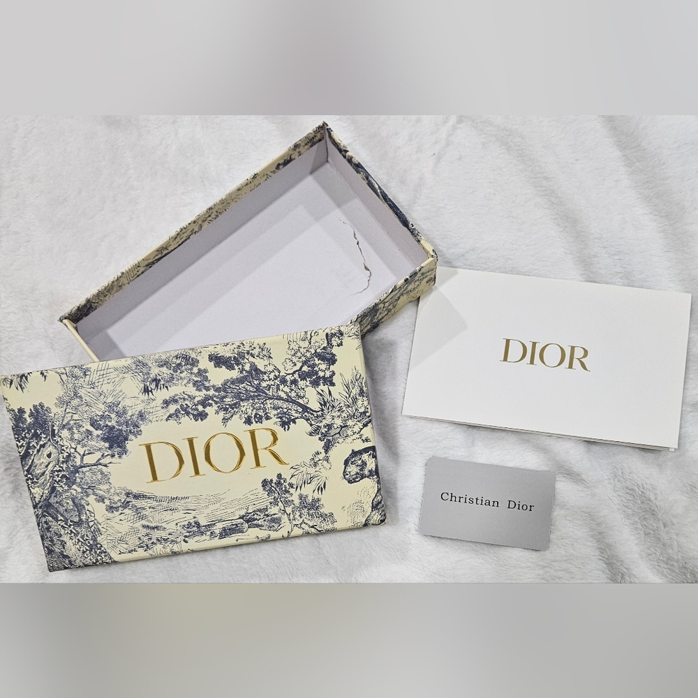 Christian Dior Toile de Jouy Gift Box Set 8.5” Dior Boutique Packaging